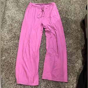urban outfitters, pink, straight leg sweatpants!